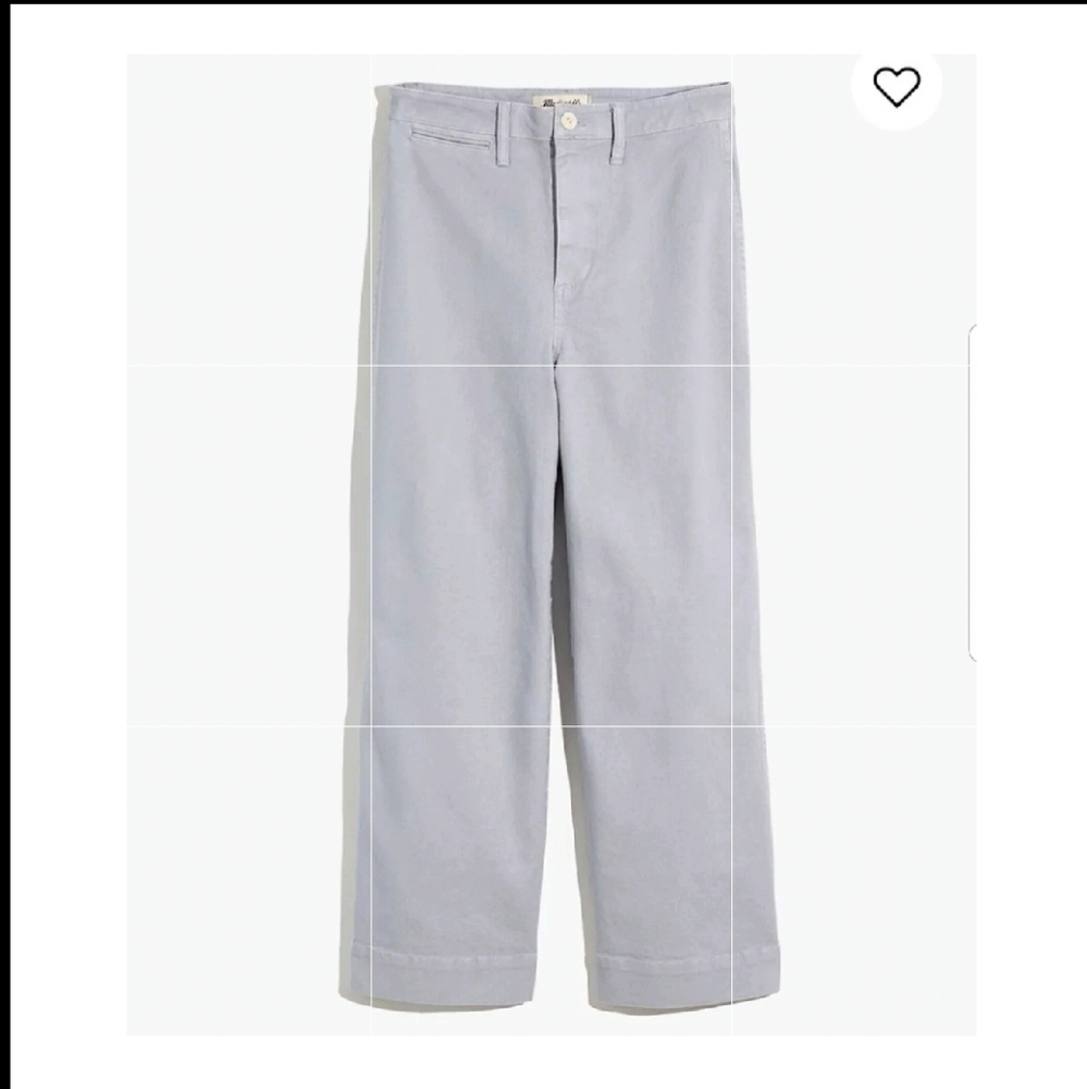Madewell Emmet Curvy Wide Leg Crop Pants
